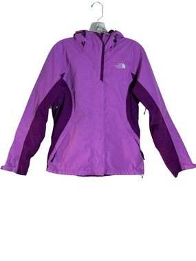 The North Face Two-Tone Purple Hooded Rain Jacket